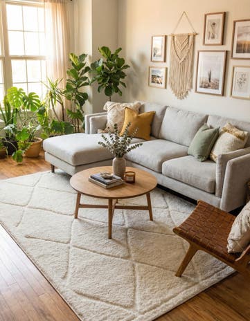 7' x 10' Lattice Shag Rug