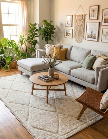 7' x 10' Lattice Shag Rug