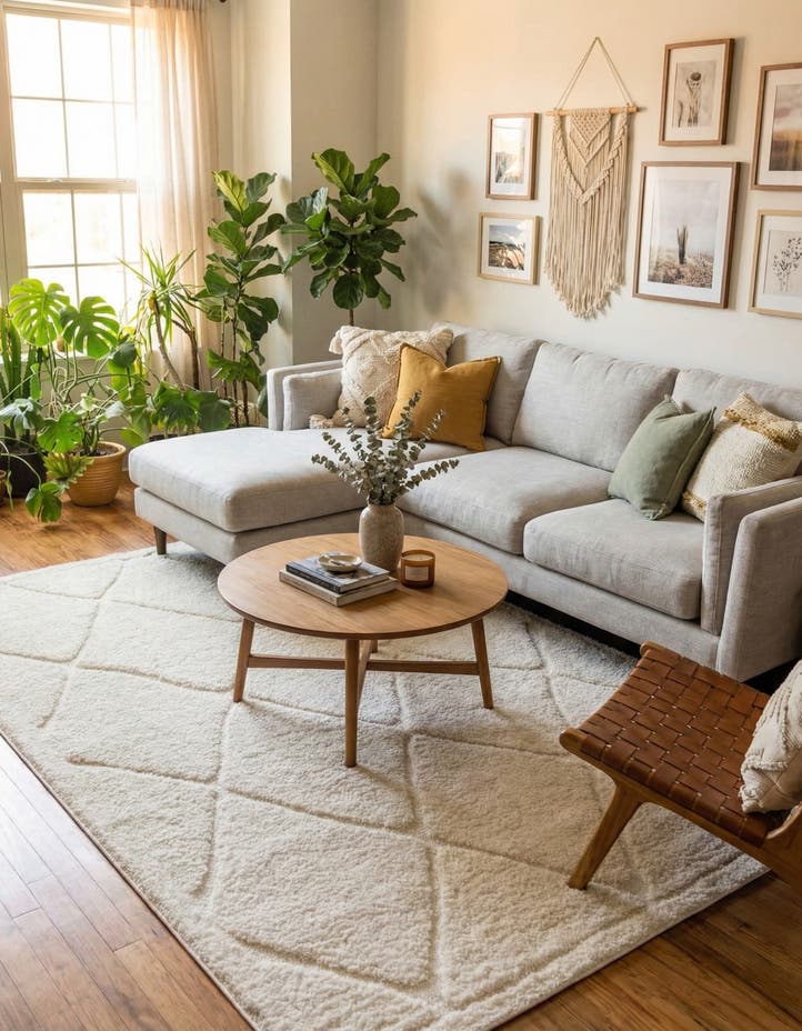 7' x 10' Lattice Shag Rug