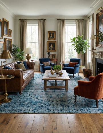 6' 11 x 9' 11 Vintage Royal Wool Rug