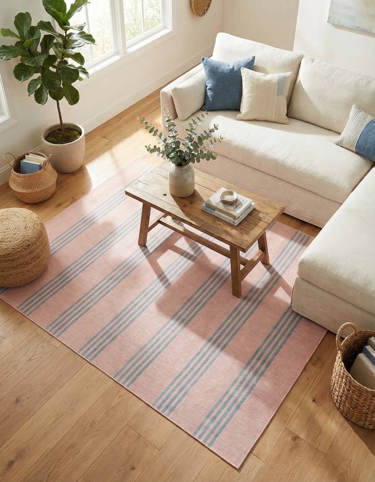 Detail image of 10' 8 x 10' 8  Washable Jill Zarin Anguilla Indoor / Outdoor Square Rug