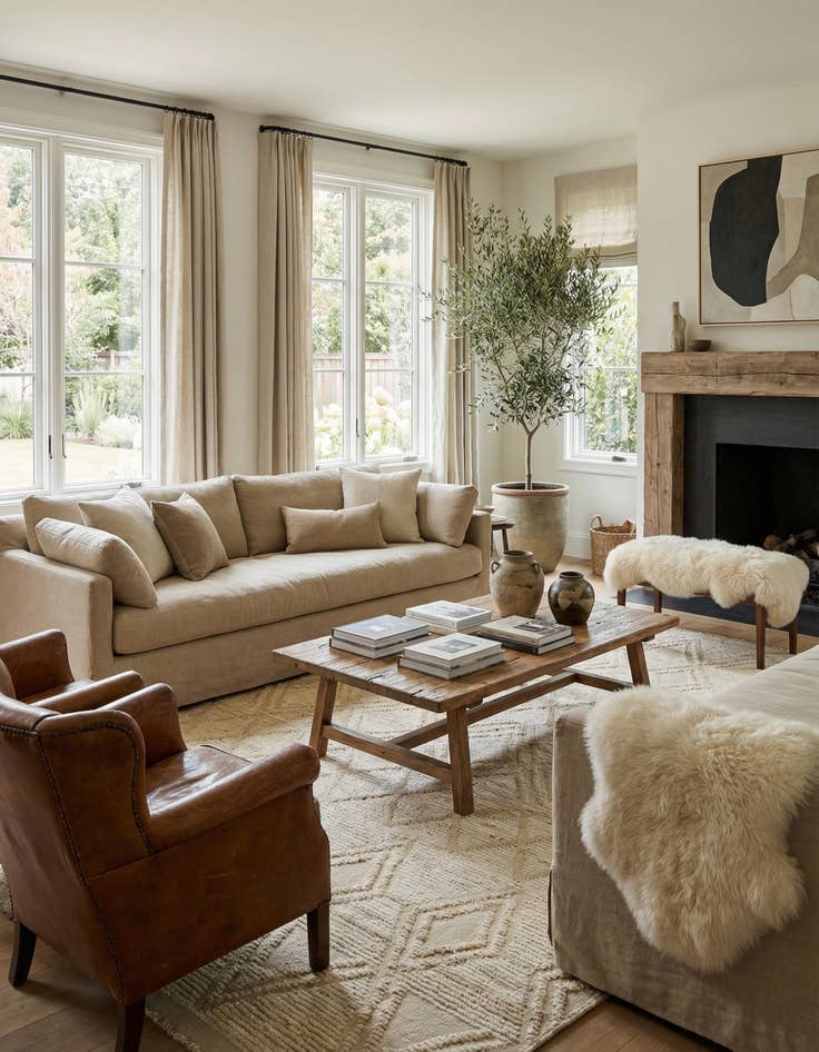 Detail image of  6' 5 x 8' 11  Hand Knotted Moroccan Wool Rug