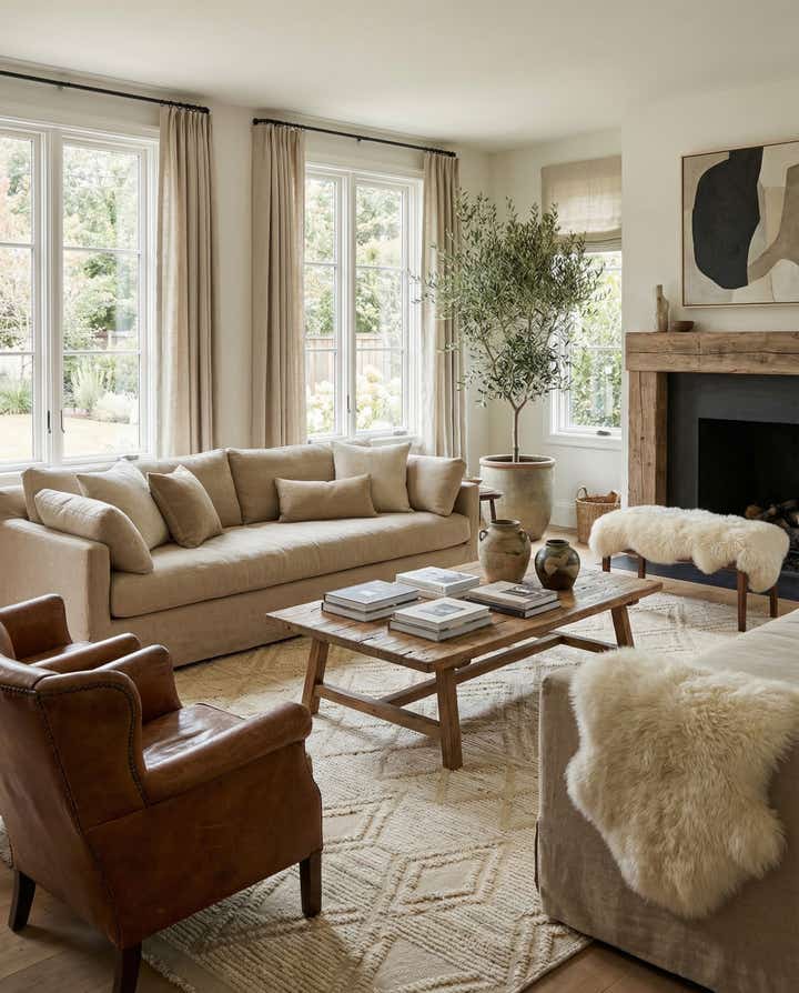 6' 5 x 8' 11 Hand Knotted Moroccan Wool Rug