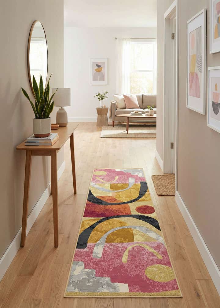 2' x 8' Easy-Clean Modern Indoor / Outdoor Runner Rug