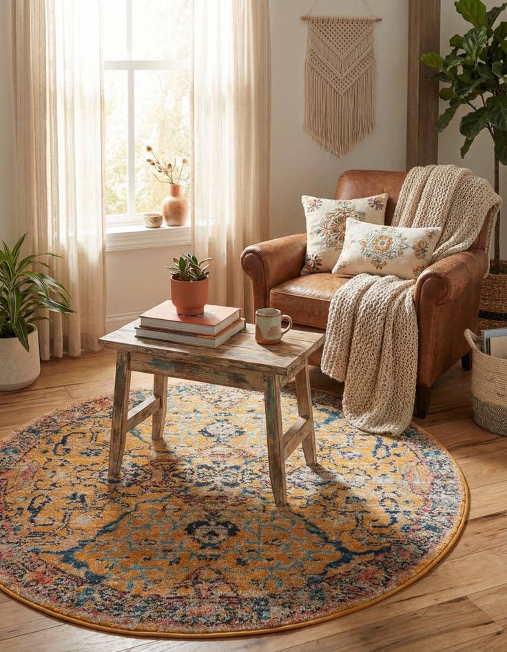 Detail image of  3' 3 x 3' 3 Lola Round Rug