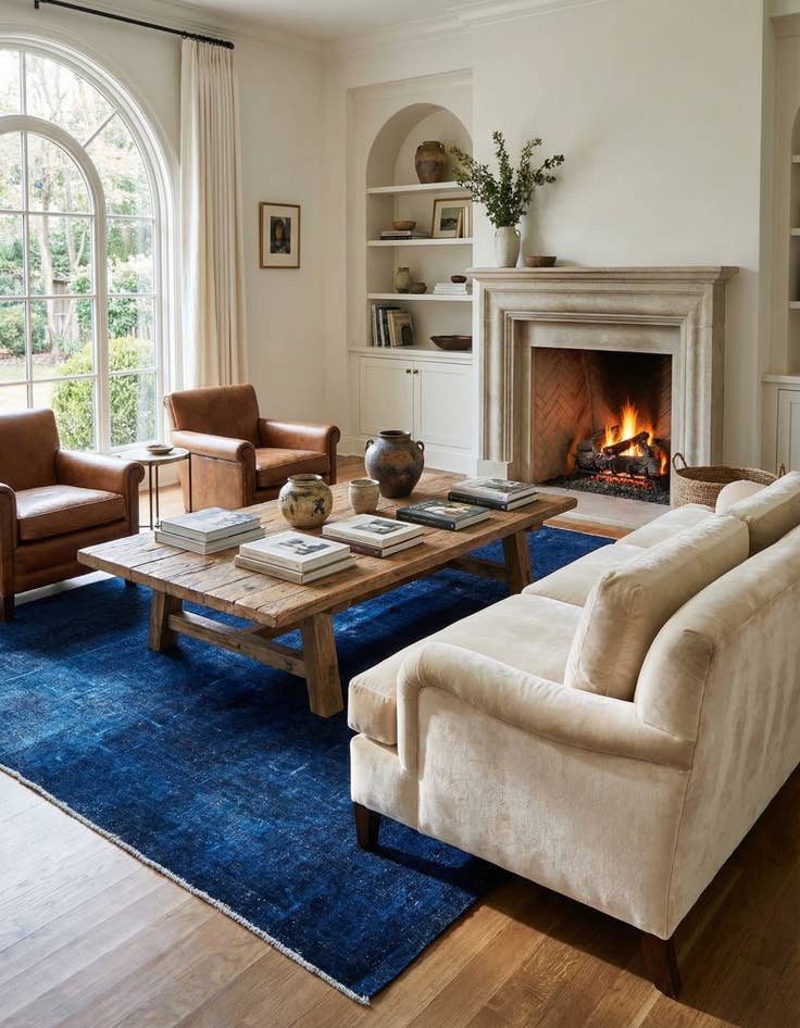 Detail image of 6' 1 x 8' 6  Hand Knotted Ultra Vintage Persian Wool Rug