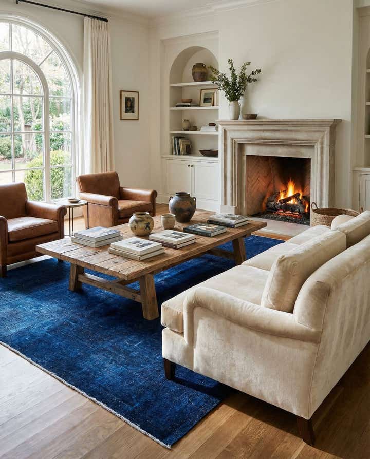 6' 1 x 8' 6 Hand Knotted Ultra Vintage Persian Wool Rug