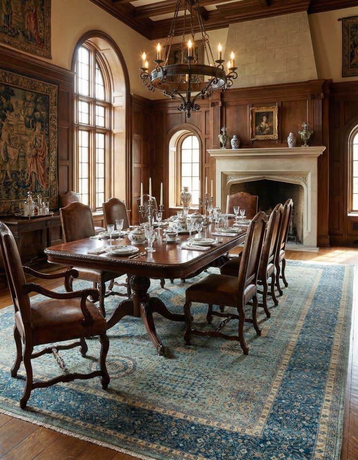 Detail image of 8' 8 x 11' 8  Hand Knotted Mamluk Rug