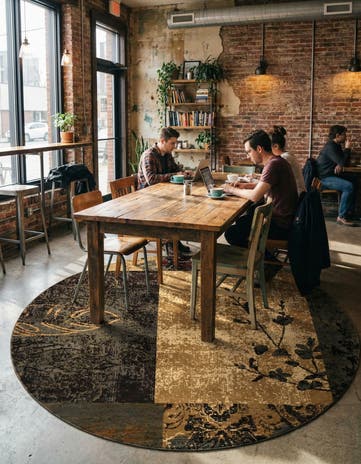 10' x 10' Cafe Round Rug
