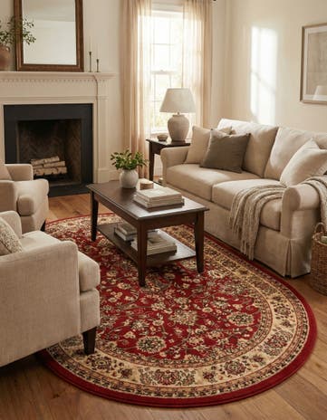 5' 3 x 8' Yasmin Oval Rug