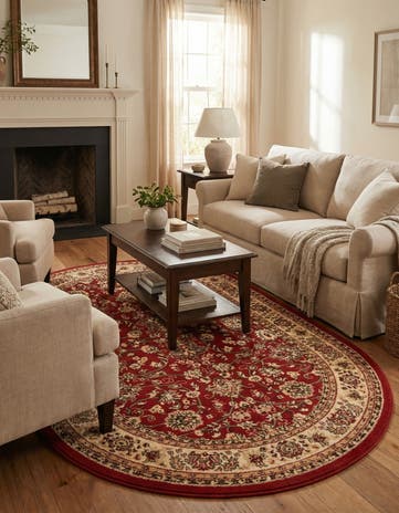 5' 3 x 8' Yasmin Oval Rug