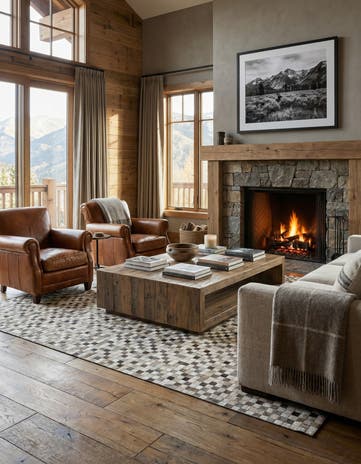 5' 1 x 8' Cowhide - Patchwork Rug