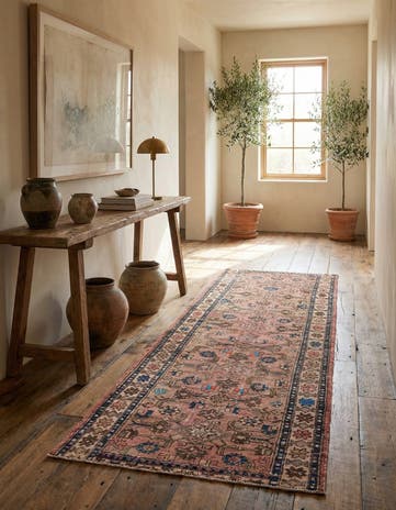 3' 5 x 10' Hand Knotted Ultra Vintage Persian Wool Runner Rug