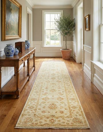2' 8 x 16' 1 Hand Knotted Peshawar Ziegler Runner Rug