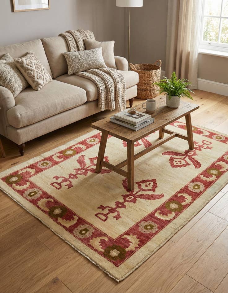 Detail image of 3' 10 x 5' 9  Hand Knotted Modern Ziegler Oriental Rug