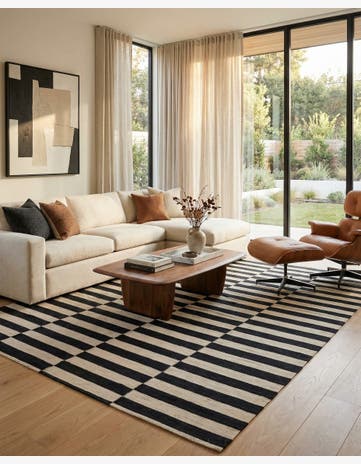8' 7 x 9' 9 Hand Woven Kilim Modern Wool Rug