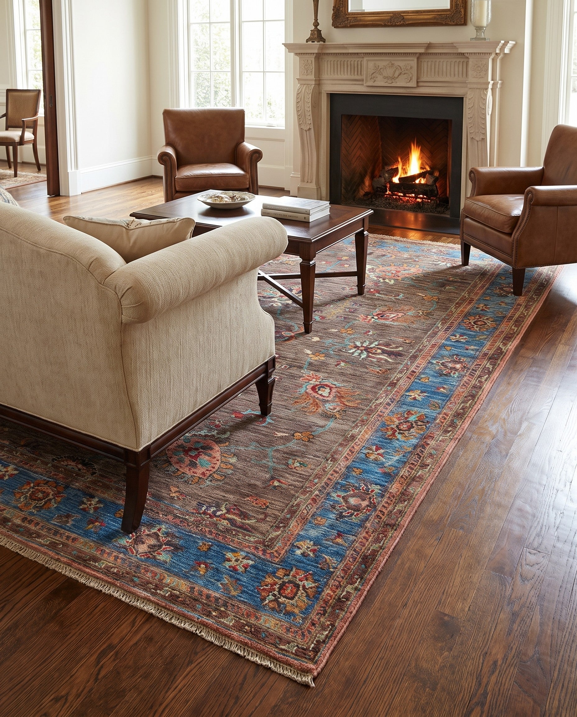 5' 9 x 8' 2 Hand Knotted Ariana Ziegler Rug