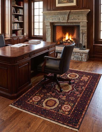 3' 6 x 5' Hand Knotted Mamluk Ziegler Rug