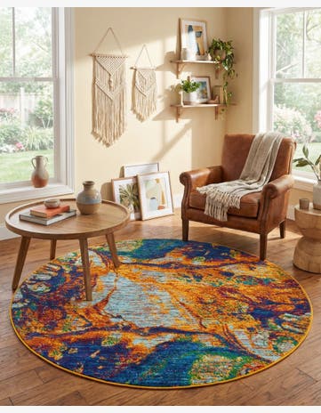 6' x 6' Calypso Round Rug