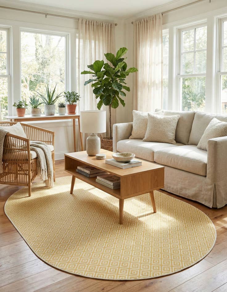 Detail image of  7' 10 x 10'  Washable Jill Zarin Costa Rica Indoor / Outdoor Oval Rug