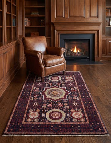 3' 5 x 5' Hand Knotted Mamluk Ziegler Rug
