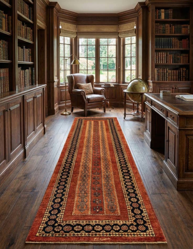 Detail image of 2' 11 x 10' 2 Luribaft Wool Runner Rug