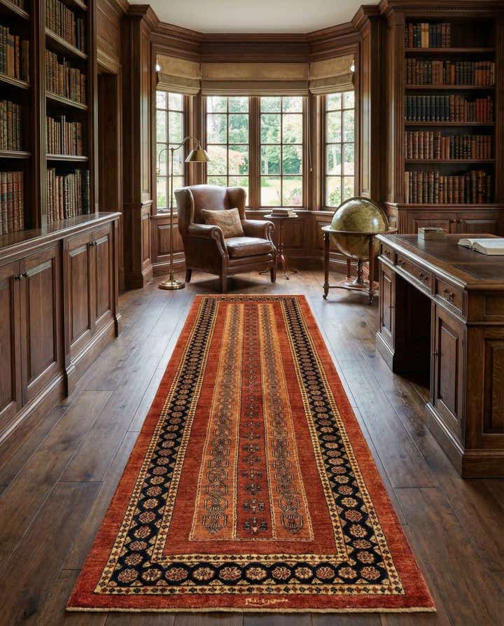 2' 11 x 10' 2 Luribaft Wool Runner Rug