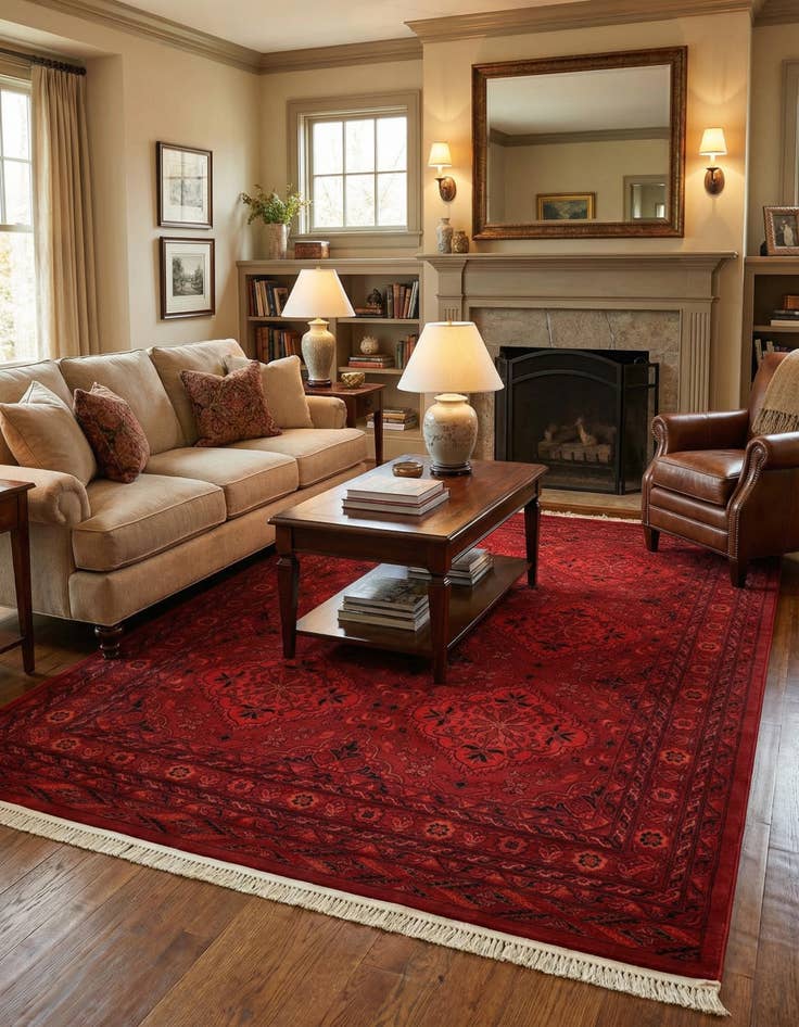 Detail image of 6' x 9' Bokhara Rug