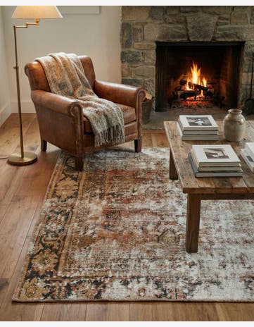 4' x 5' 10 Hand Knotted Ultra Vintage Persian Wool Rug
