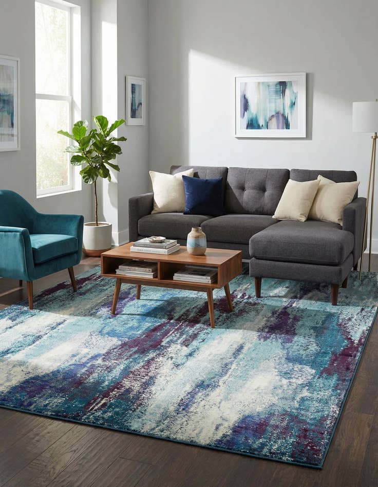 Detail image of 10' x 13'  Washable Barcelona Rug