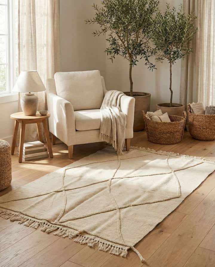 3' 3 x 5' 2 Hand Woven Moroccan Wool Rug