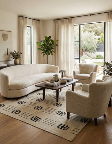 7' 4 x 10' 2 Hand Woven Kilim Modern Wool Rug