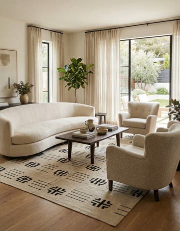 7' 4 x 10' 2 Hand Woven Kilim Modern Wool Rug