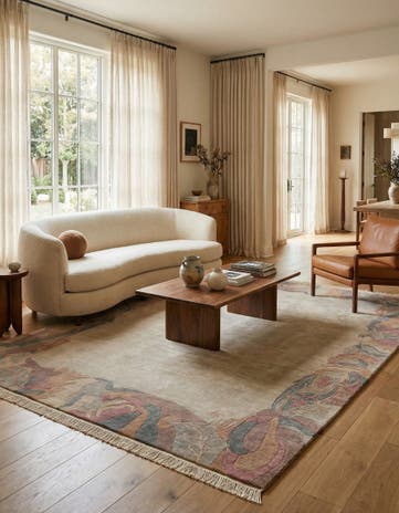 8' 4 x 11' 5 Hand Knotted Nepal Wool Rug