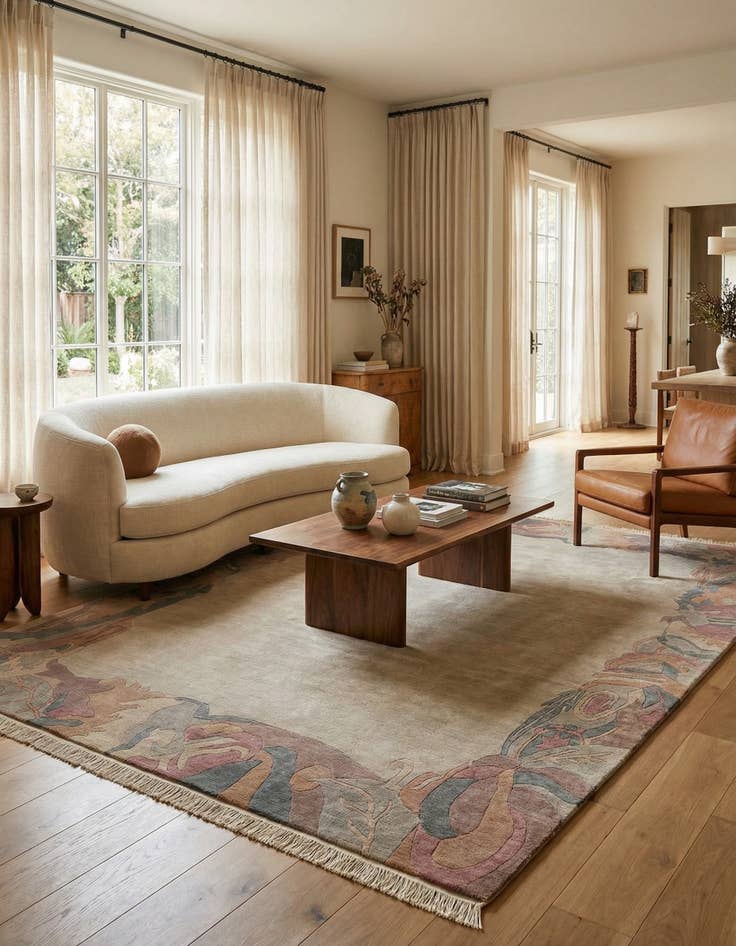 Detail image of 8' 4 x 11' 5  Hand Knotted Nepal Wool Rug