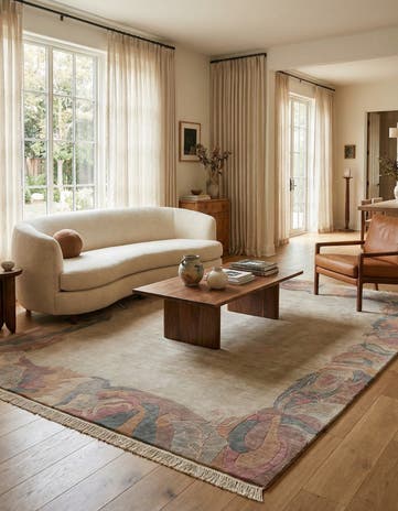 8' 4 x 11' 5 Hand Knotted Nepal Wool Rug