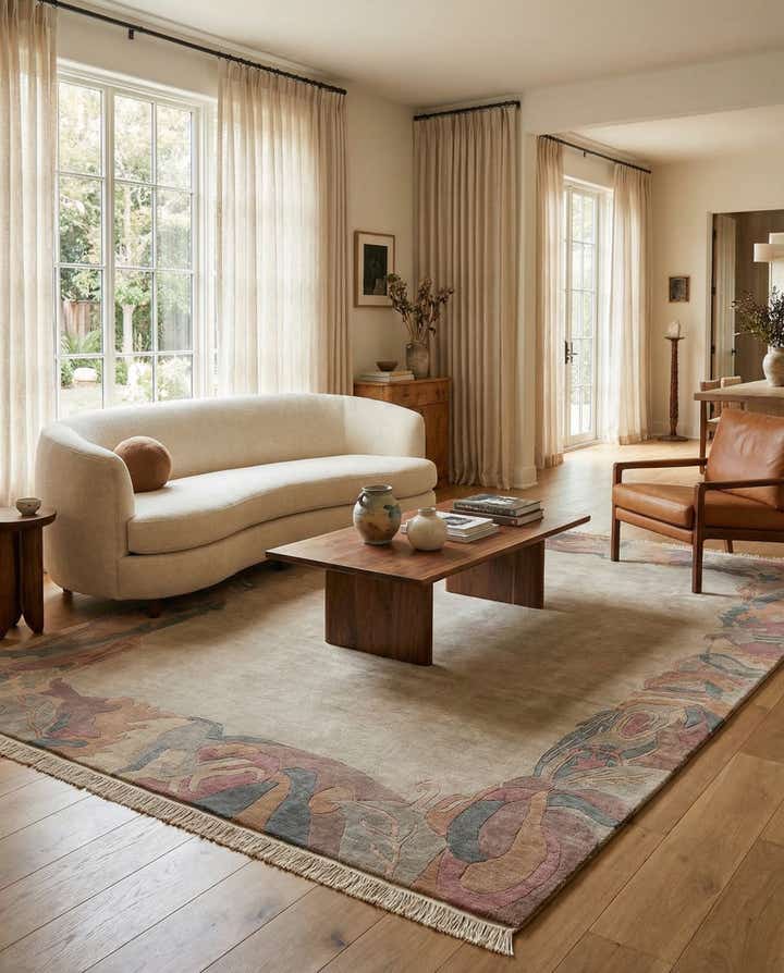8' 4 x 11' 5 Hand Knotted Nepal Wool Rug