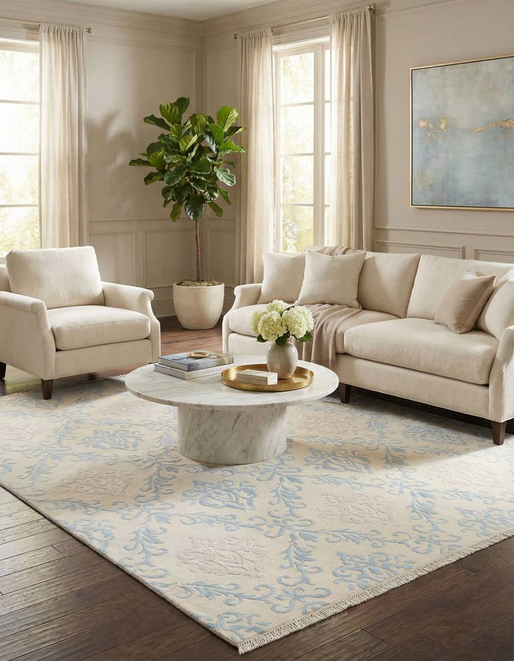 Detail image of 5' 7 x 7' 10  Hand Knotted Darya Rug