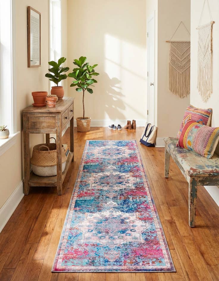 Detail image of 2' x 8'  Washable Renaissance Runner Rug