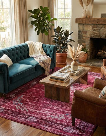 6' 2 x 8' 9 Fleur Rug