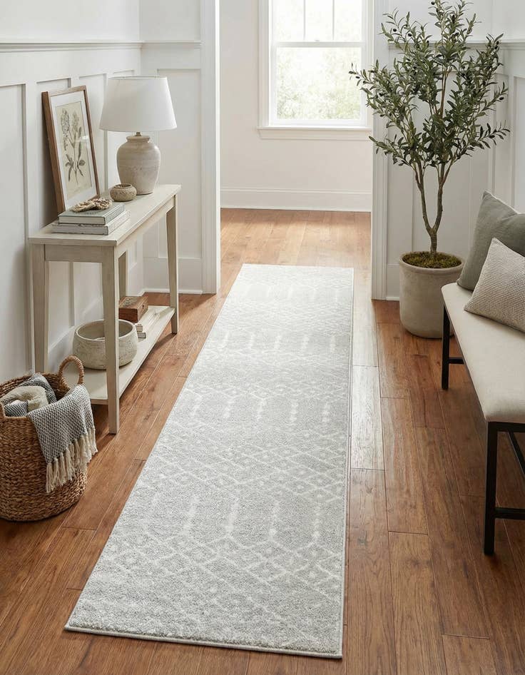 Detail image of  2' x 9' 10 Paxon Trellis Runner Rug