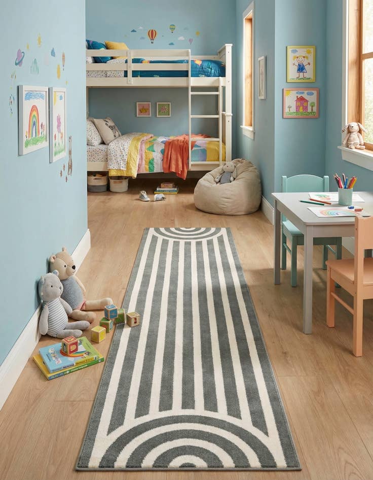 Detail image of 2' x 8' Whimsy Kids Runner Rug