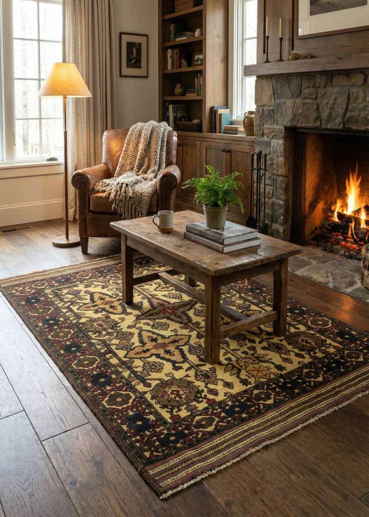 4' 2 x 6' Hand Knotted Sumak Wool Rug