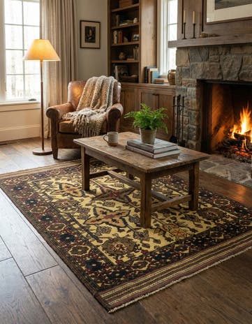 4' 2 x 6' Hand Knotted Sumak Wool Rug