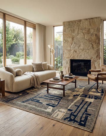 8' 3 x 10' 1 Hand Knotted Beni Marok Rug