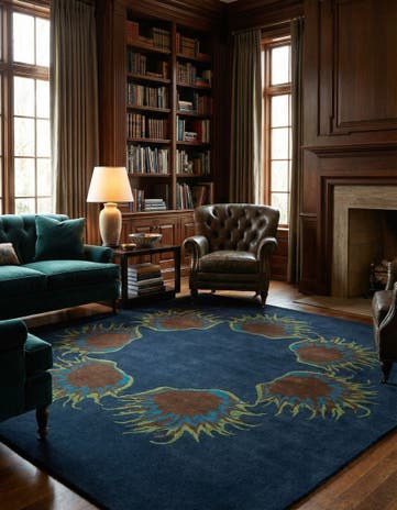 7' 6 x 7' 7 Luna Square Rug
