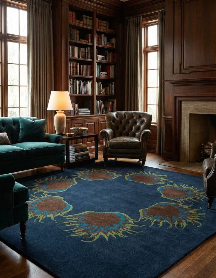 Detail image of 7' 6 x 7' 7 Luna Square Rug