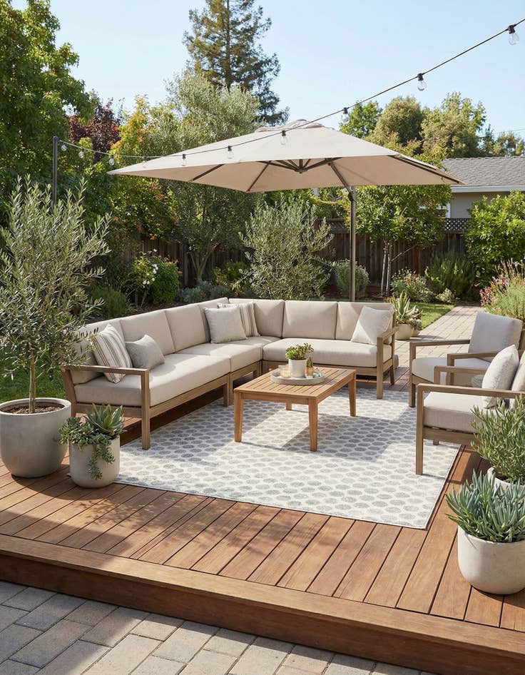 Detail image of 10' x 14'  Washable Sabrina Soto Indoor / Outdoor Rug