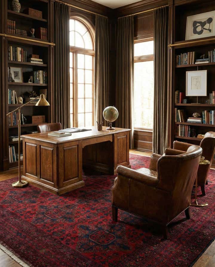 6' 7 x 9' 8 Hand Knotted Khal Mohammadi Wool Rug