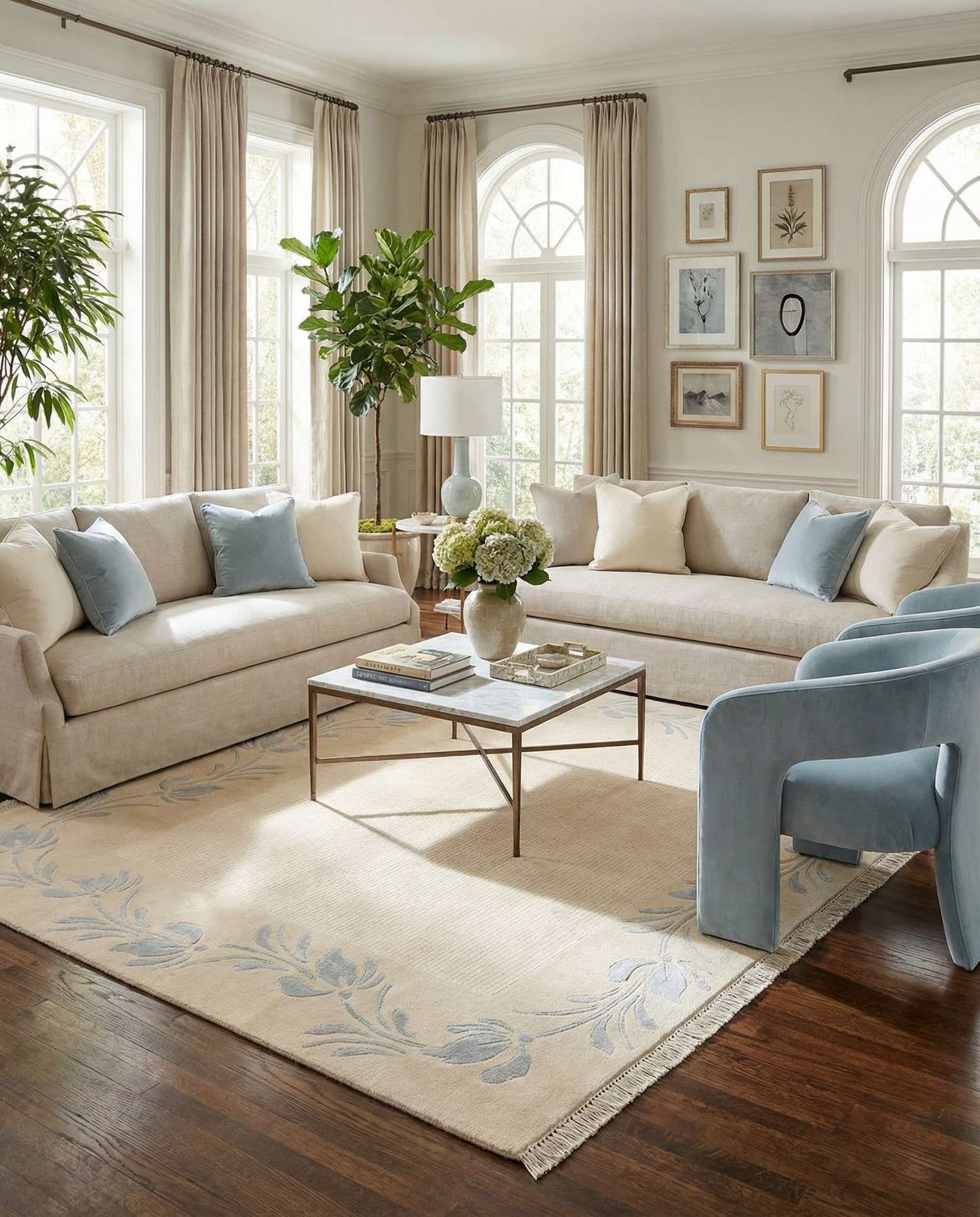 5' 5 x 6' 5 Hand Knotted Darya Rug